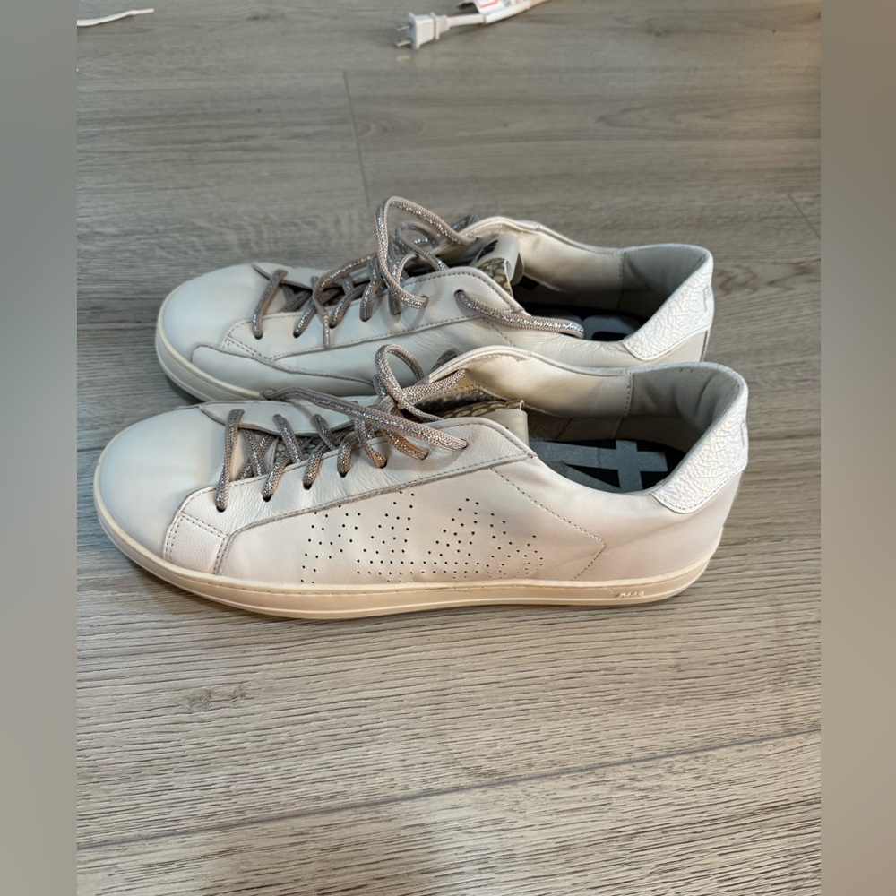 P448 white sneakers
